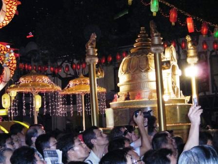 float from india participating at the singapore tooth relic temple opening