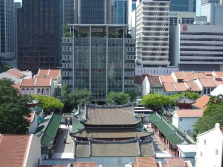 aerial view of thian hock keng